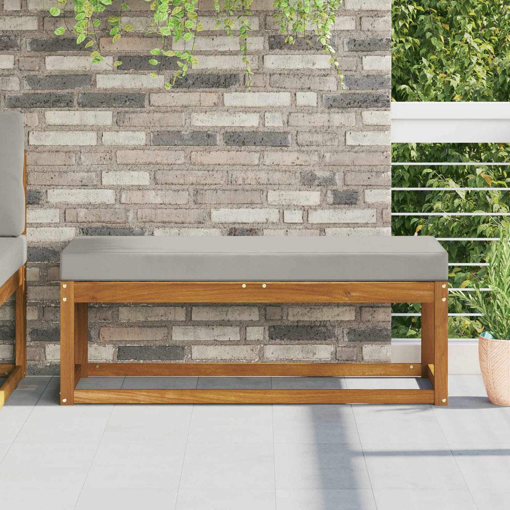 Sitzkissen für Outdoor Grau 111,5 x 40 x 8 cm 100 % Polyester