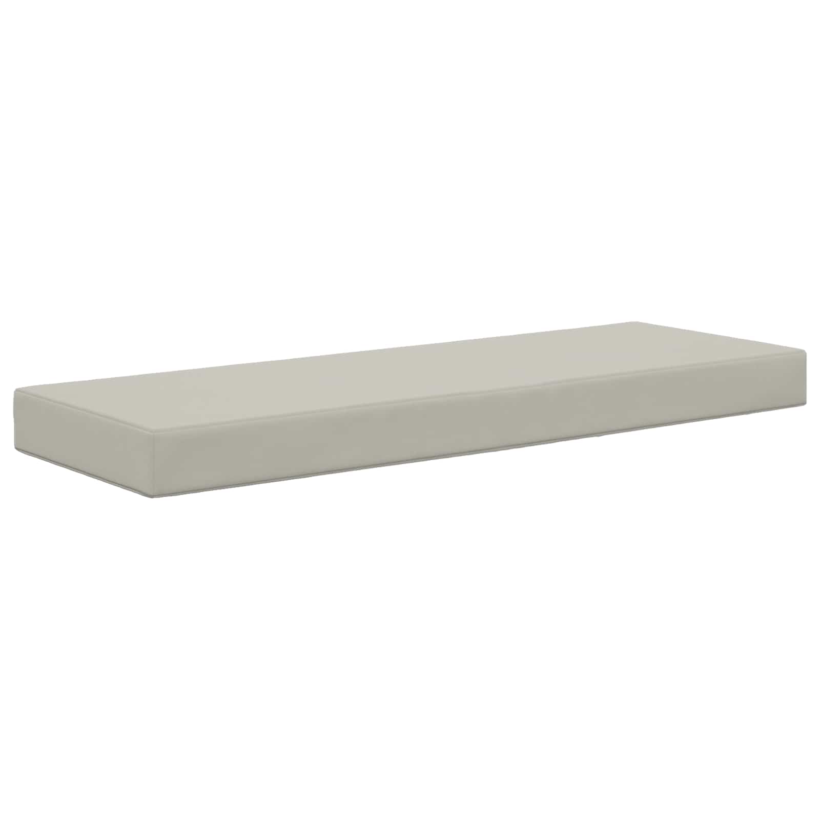 Sitzkissen für Outdoor Grau 111,5 x 40 x 8 cm 100 % Polyester
