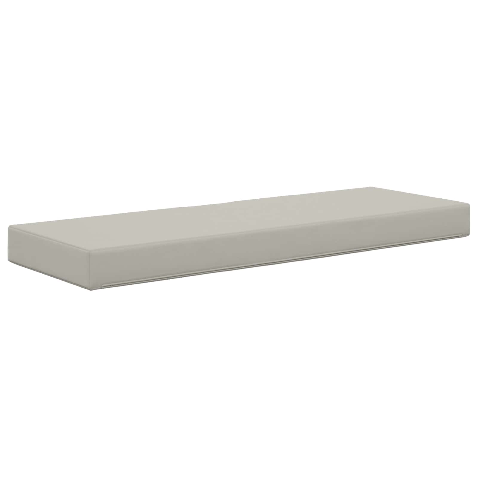 Sitzkissen für Outdoor Grau 111,5 x 40 x 8 cm 100 % Polyester