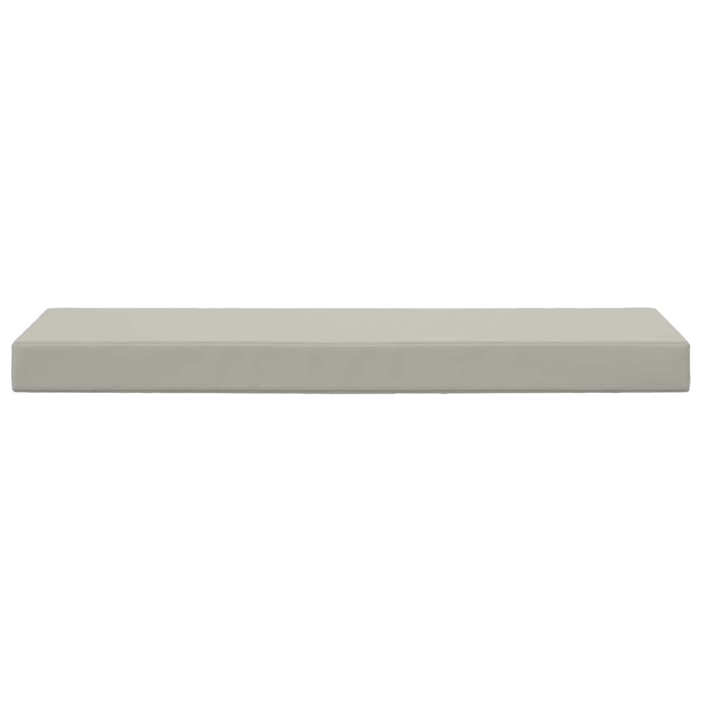 Sitzkissen für Outdoor Grau 111,5 x 40 x 8 cm 100 % Polyester