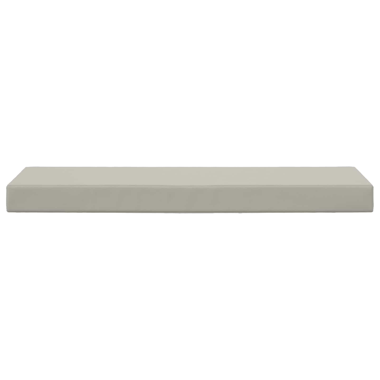 Sitzkissen für Outdoor Grau 111,5 x 40 x 8 cm 100 % Polyester