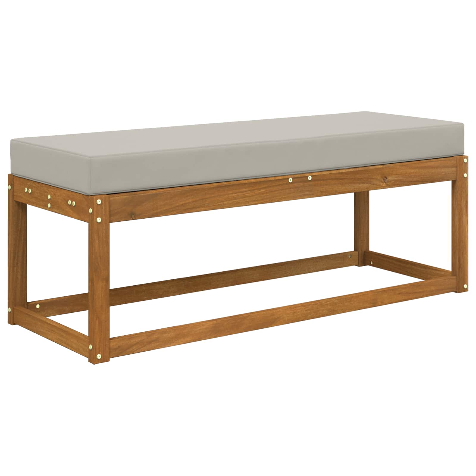 Sitzkissen für Outdoor Grau 111,5 x 40 x 8 cm 100 % Polyester