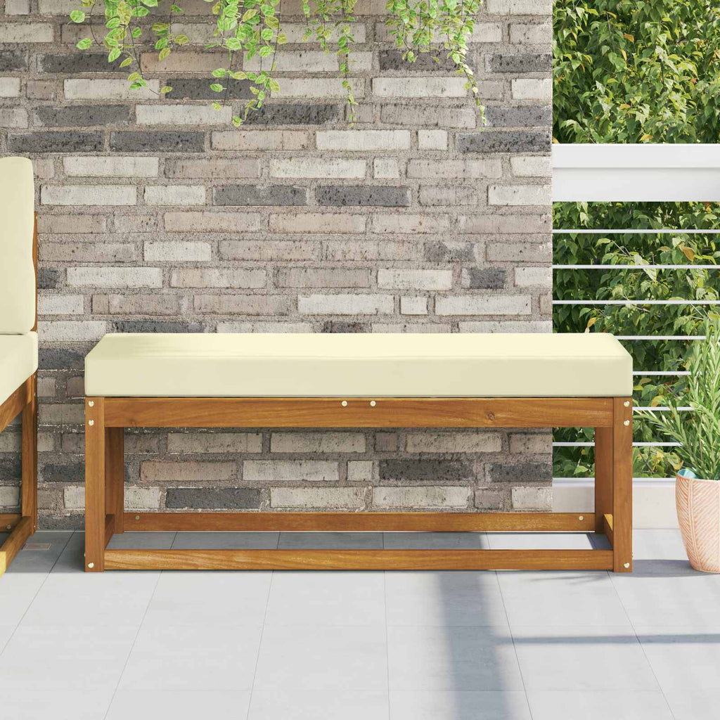 Sitzkissen für Outdoor Creme 115 x 40 x 8 cm 100 % Polyester