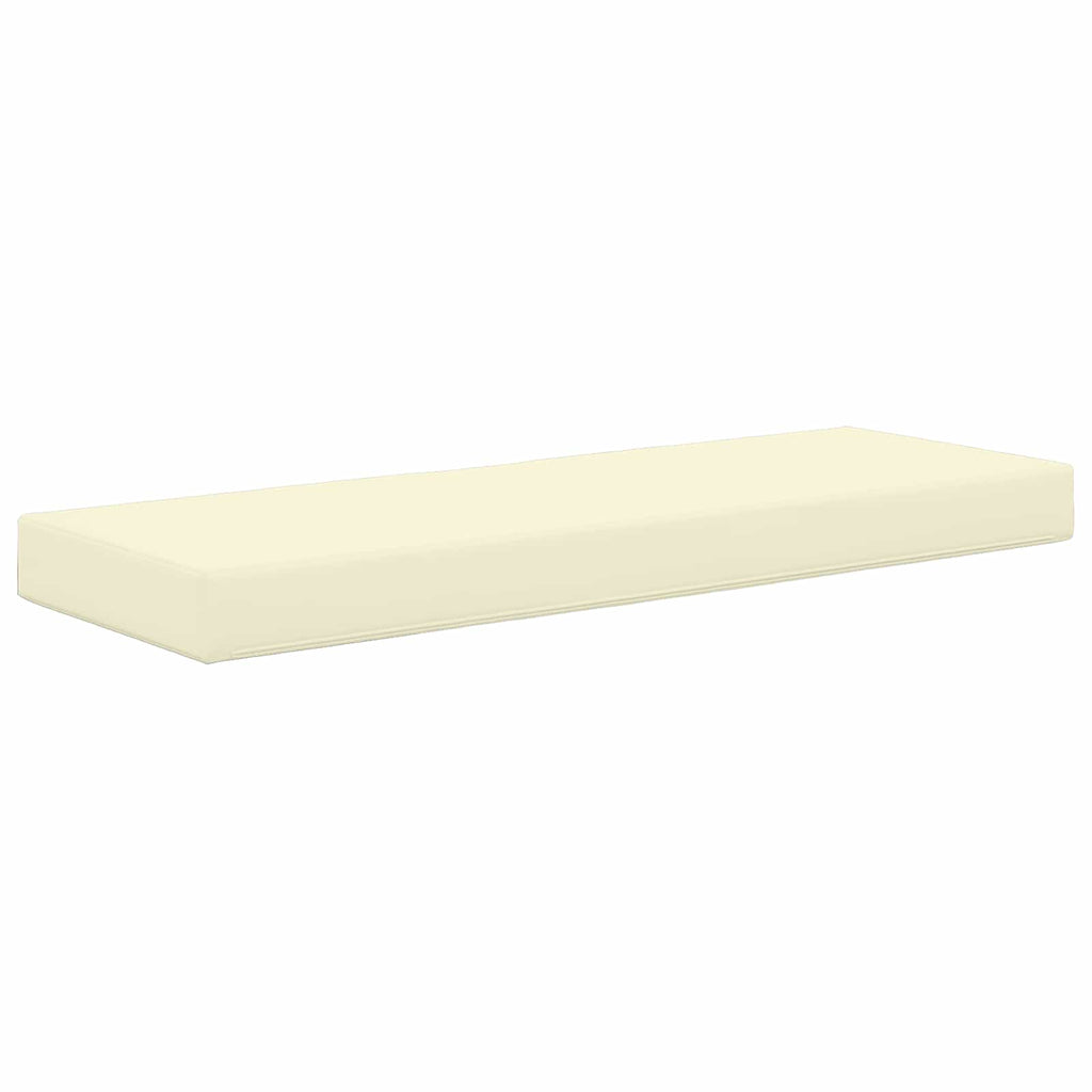 Sitzkissen für Outdoor Creme 115 x 40 x 8 cm 100 % Polyester