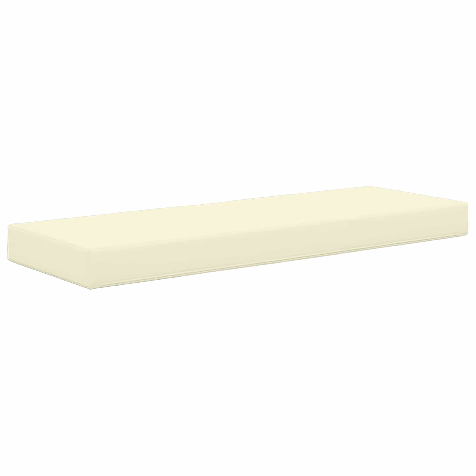 Sitzkissen für Outdoor Creme 115 x 40 x 8 cm 100 % Polyester