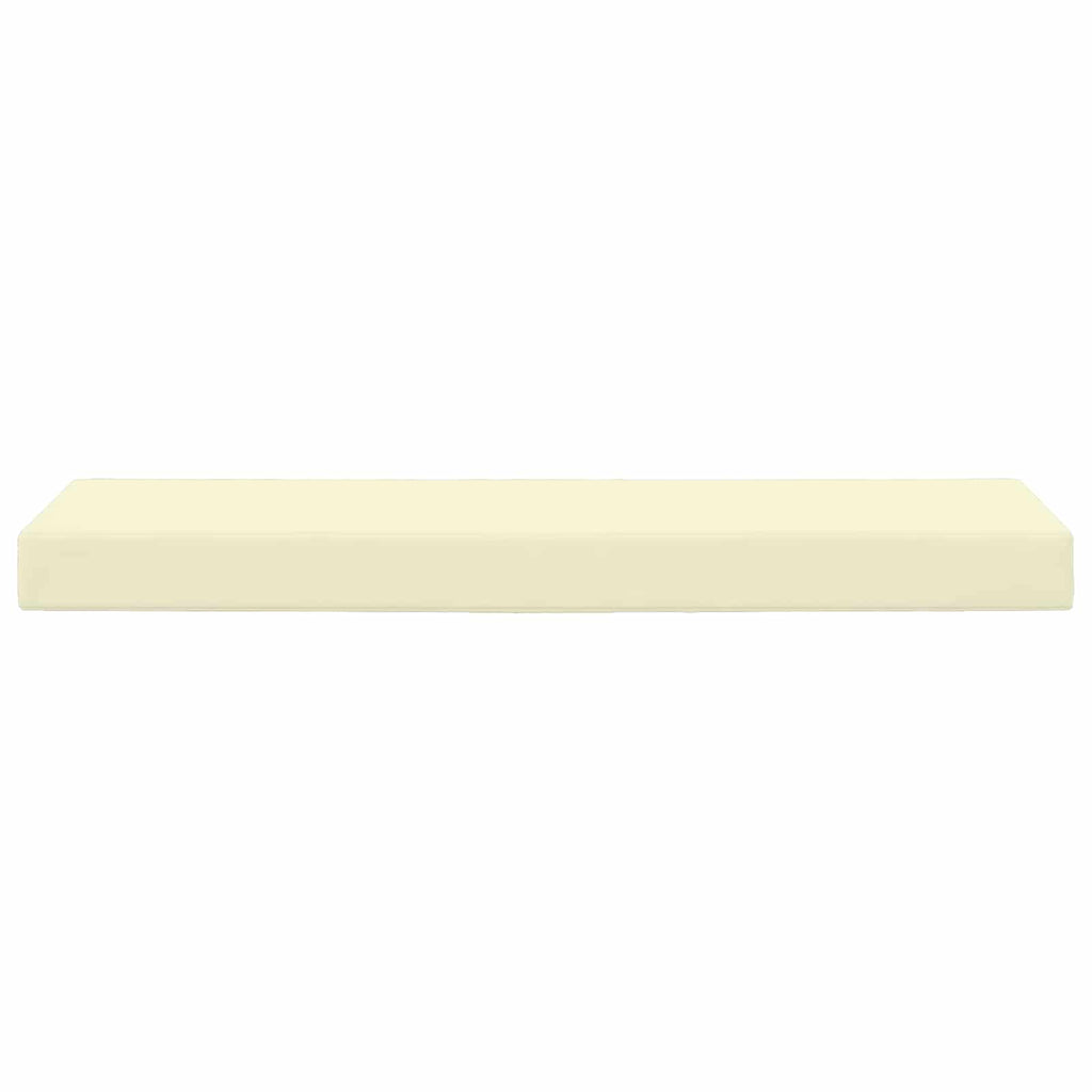 Sitzkissen für Outdoor Creme 115 x 40 x 8 cm 100 % Polyester