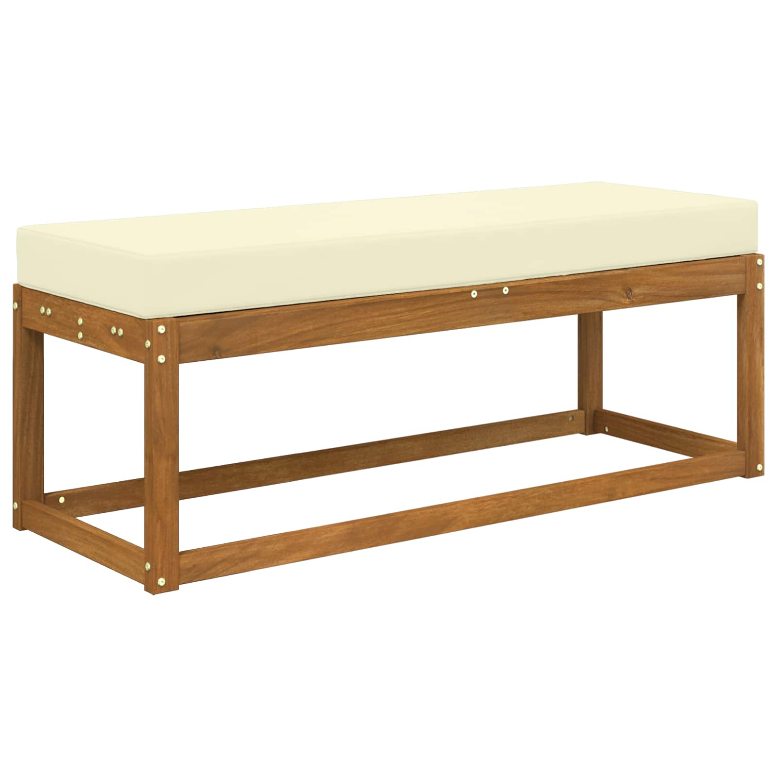Sitzkissen für Outdoor Creme 115 x 40 x 8 cm 100 % Polyester