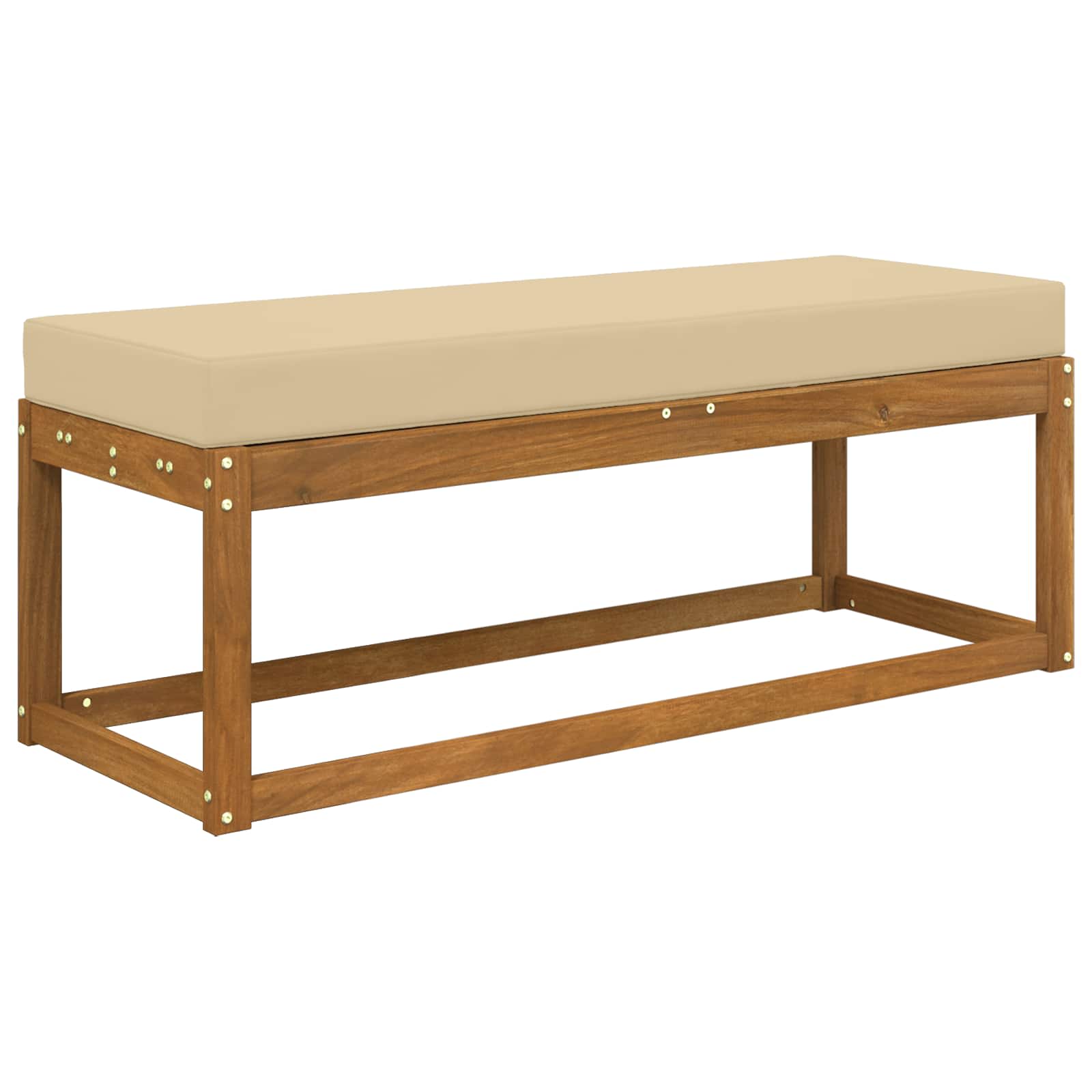 Sitzkissen für Outdoor Beige 115 x 40 x 8 cm 100 % Polyester