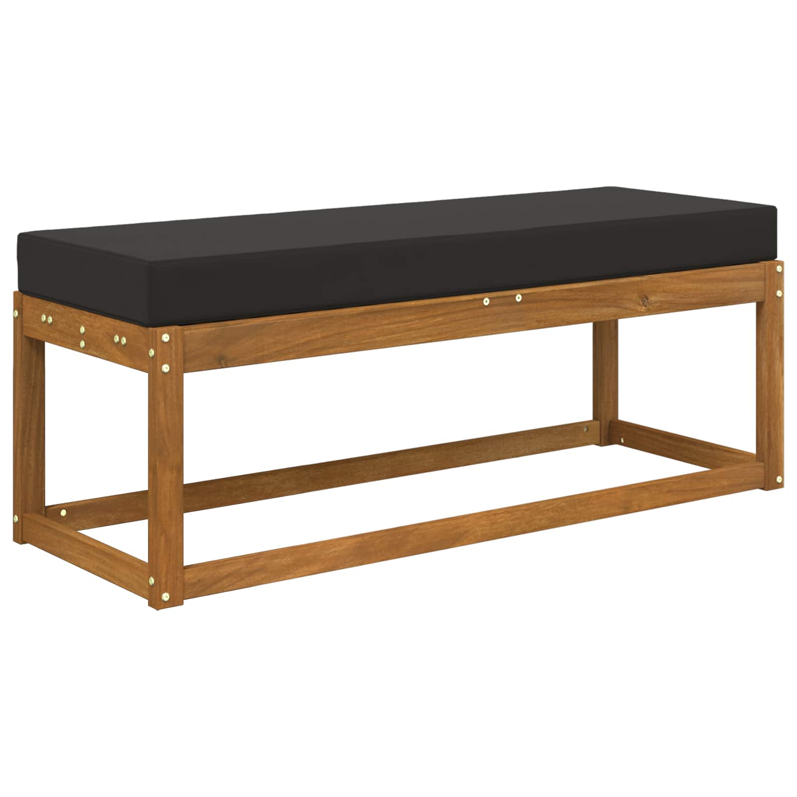 Sitzkissen für Outdoor Schwarz 111,5 x 40 x 8 cm