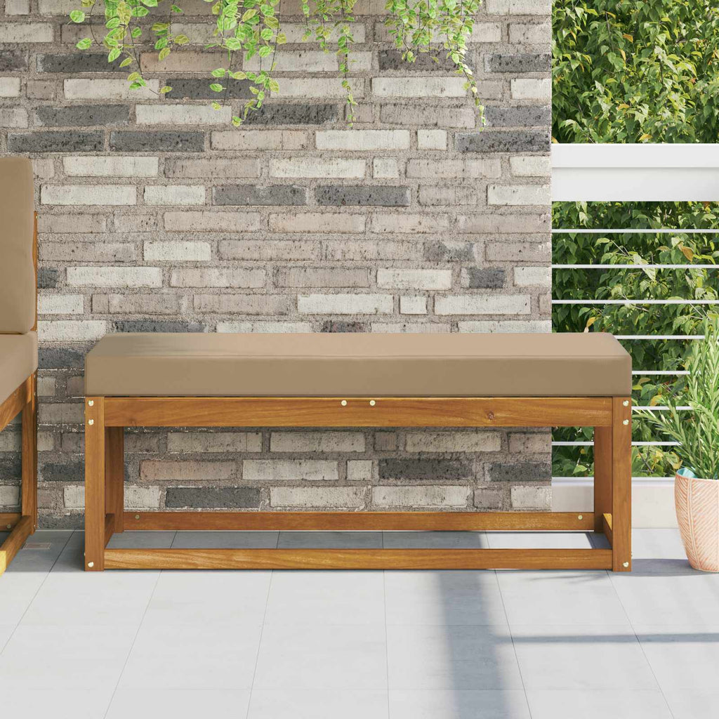 Sitzkissen für Outdoor Taupe 111,5 x 40 x 8 cm 100 % Polyester