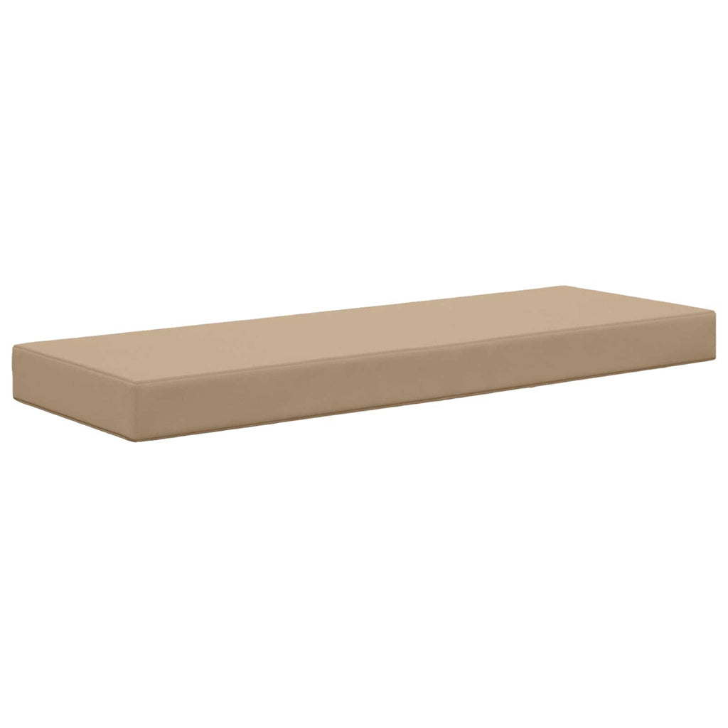 Sitzkissen für Outdoor Taupe 111,5 x 40 x 8 cm 100 % Polyester
