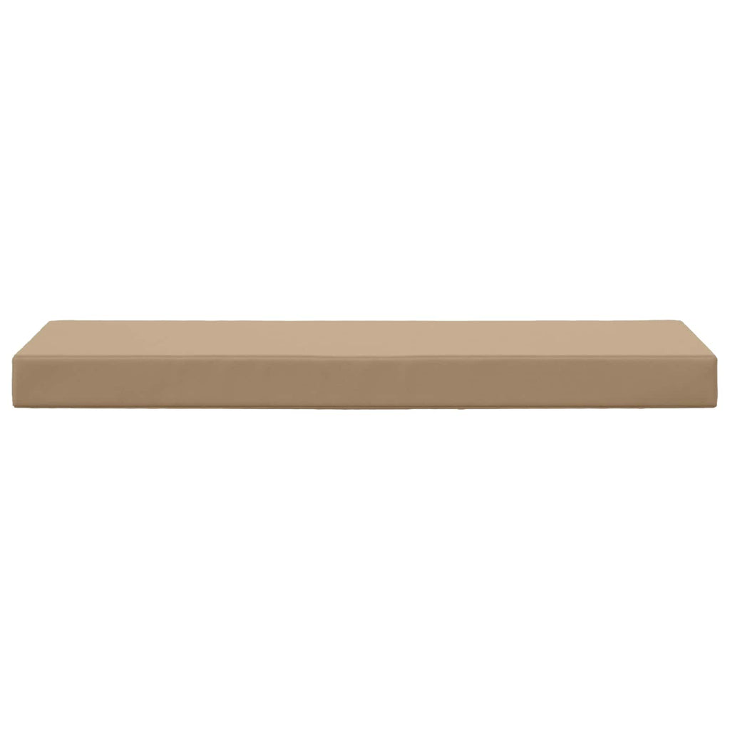 Sitzkissen für Outdoor Taupe 111,5 x 40 x 8 cm 100 % Polyester
