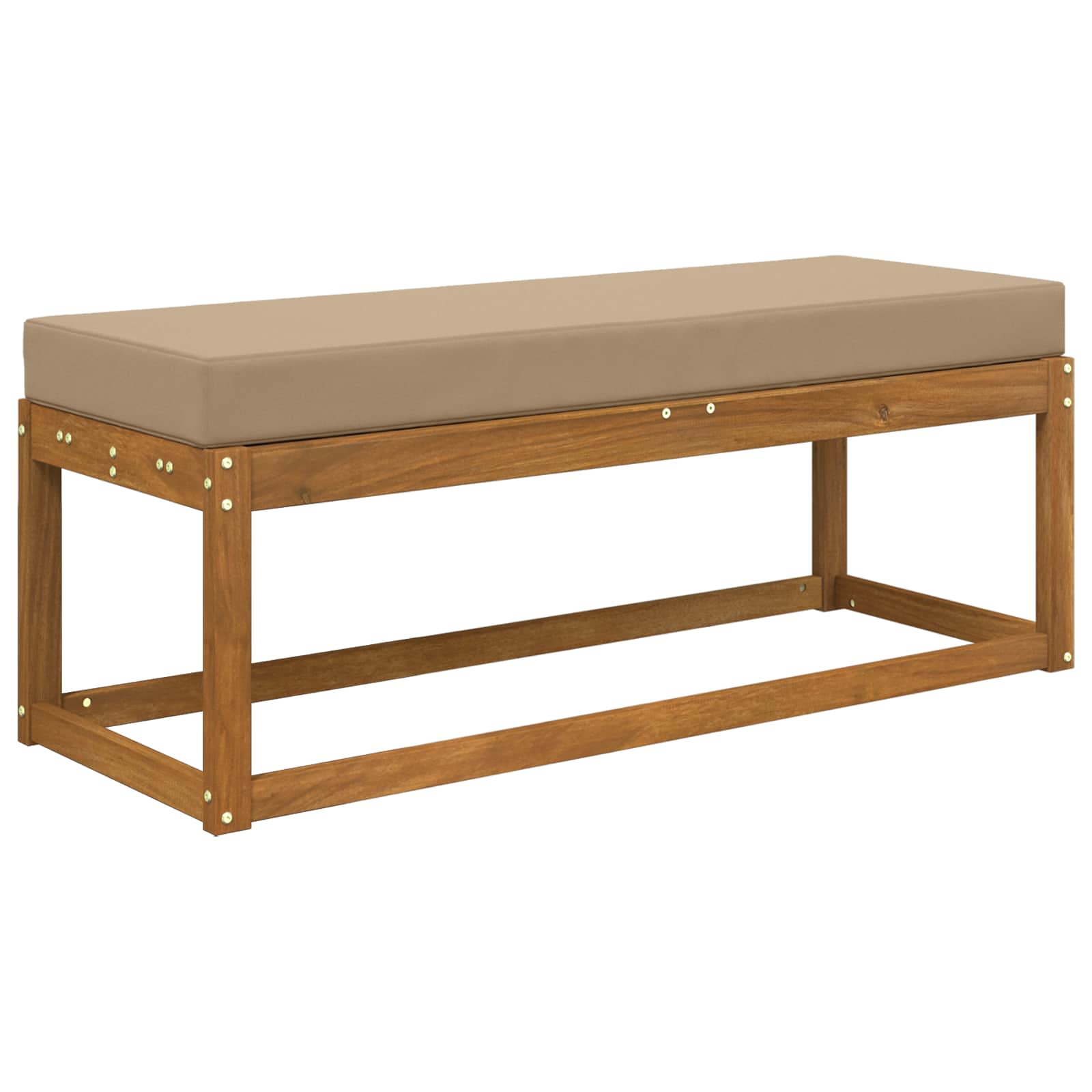 Sitzkissen für Outdoor Taupe 111,5 x 40 x 8 cm 100 % Polyester