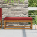 Sitzkissen für Outdoor Weinrot 111,5 x 40 x 8 cm