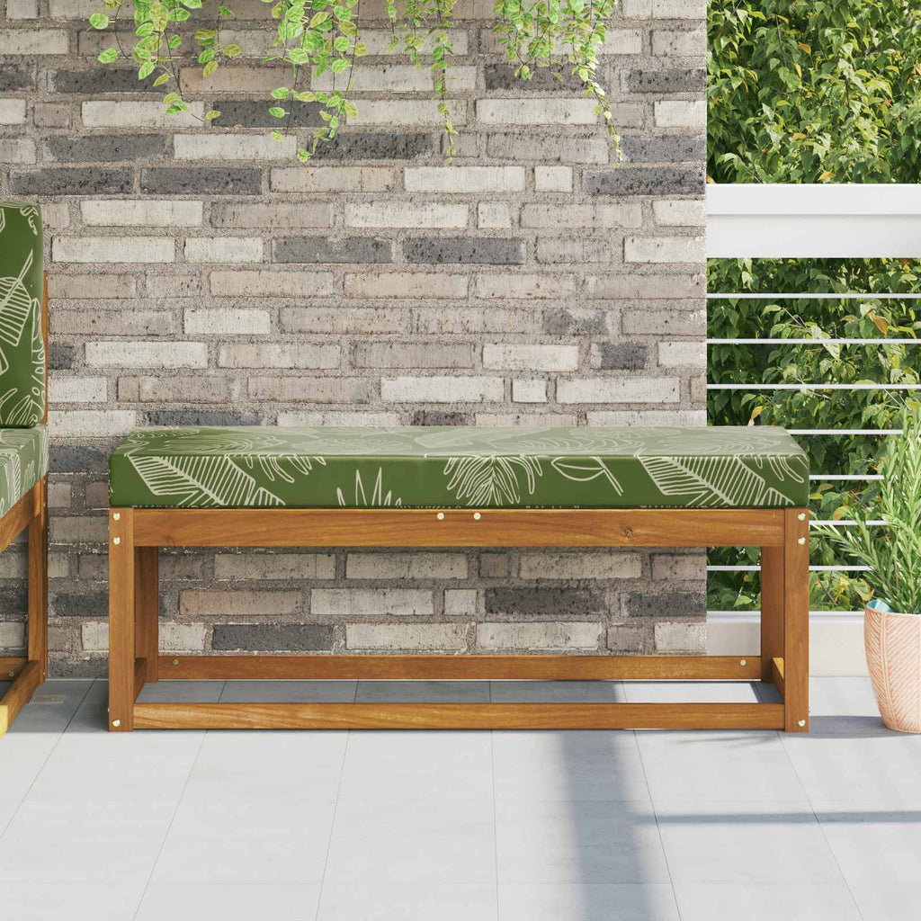 Sitzkissen für Outdoor Grüne Blätter 111,5 x 40 x 8 cm