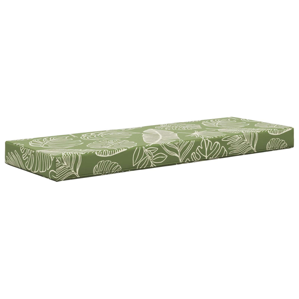 Sitzkissen für Outdoor Grüne Blätter 111,5 x 40 x 8 cm