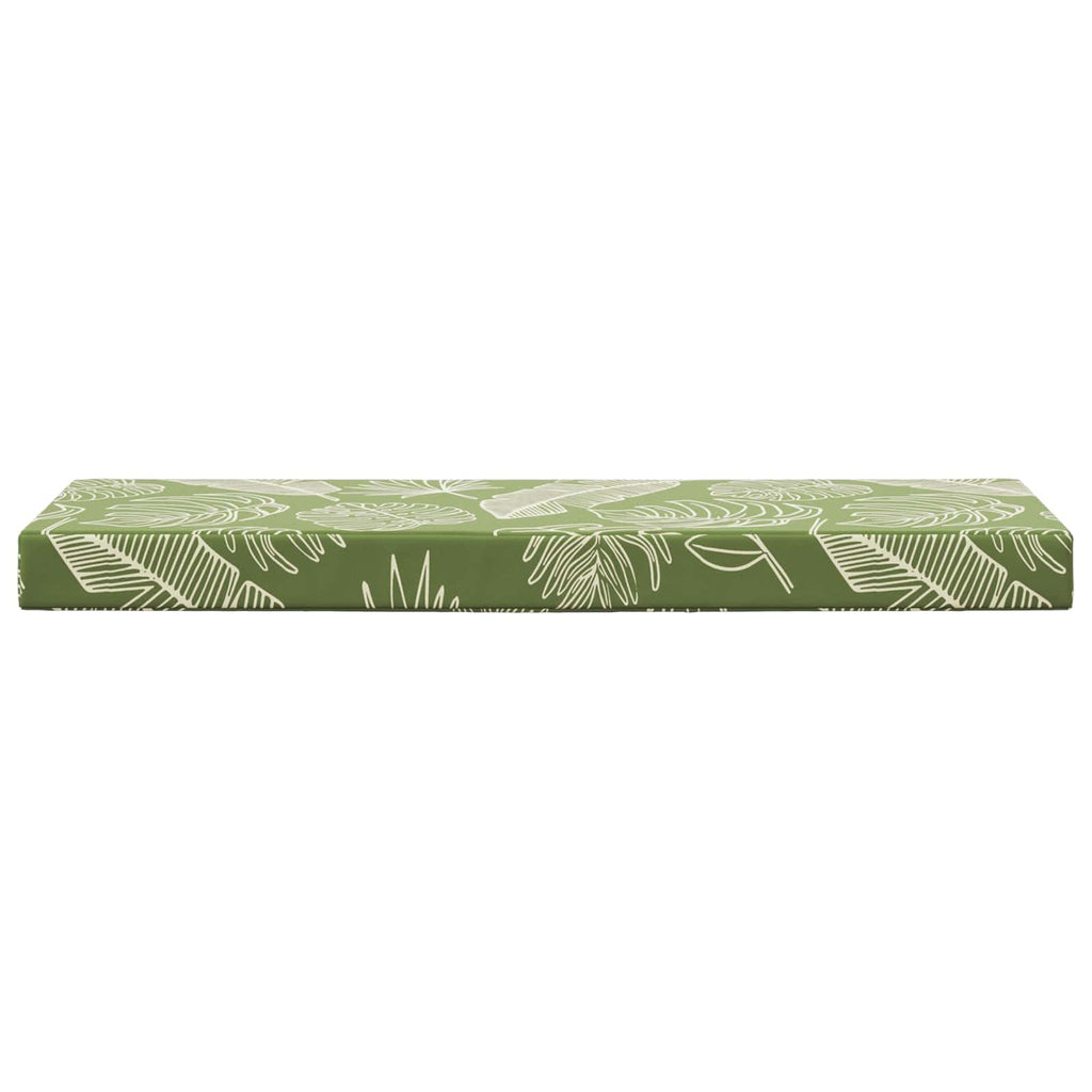 Sitzkissen für Outdoor Grüne Blätter 111,5 x 40 x 8 cm