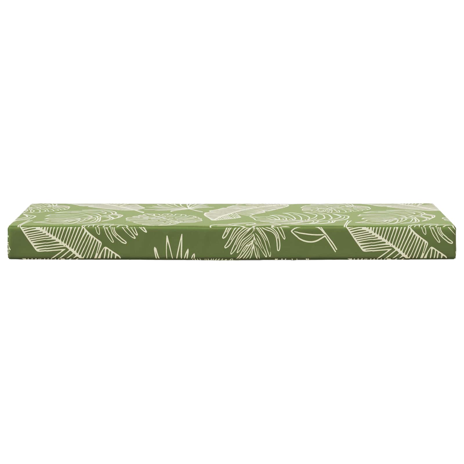 Sitzkissen für Outdoor Grüne Blätter 111,5 x 40 x 8 cm