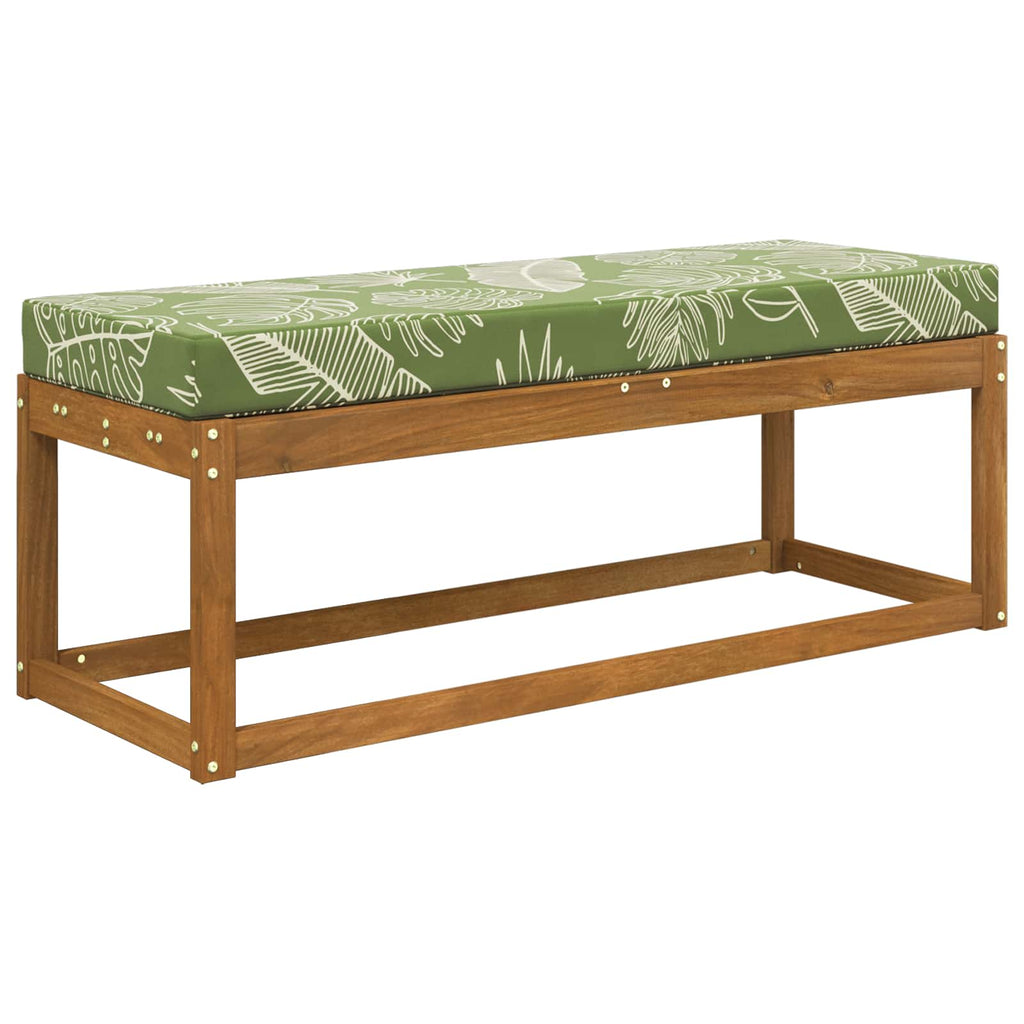 Sitzkissen für Outdoor Grüne Blätter 111,5 x 40 x 8 cm