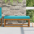Sitzkissen für Outdoor Türkis 111,5 x 40 x 8 cm 100 % Polyester