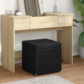 Hocker Schwarz 41 x 41 x 40 cm Stoff und Pressholz