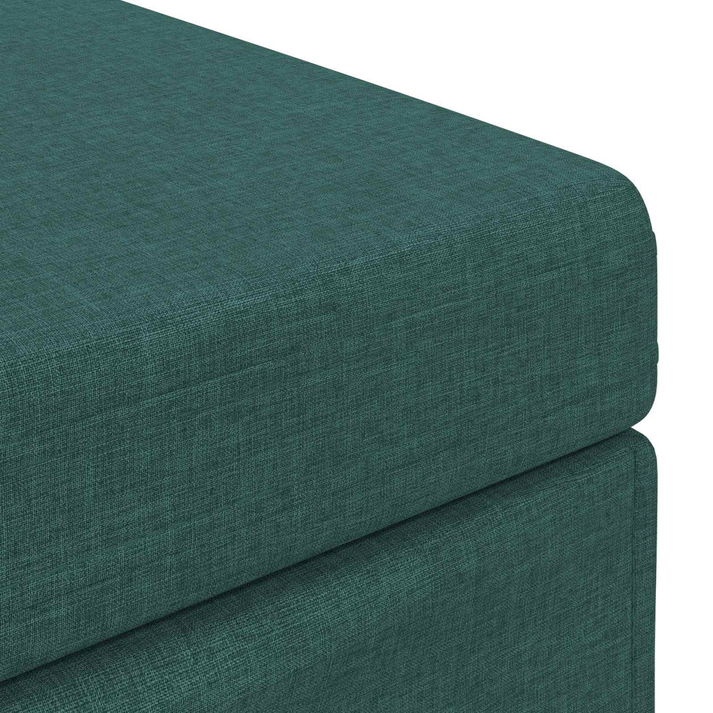 Hocker Dunkelgrün 81 x 41 x 40 cm Stoff und Pressholz