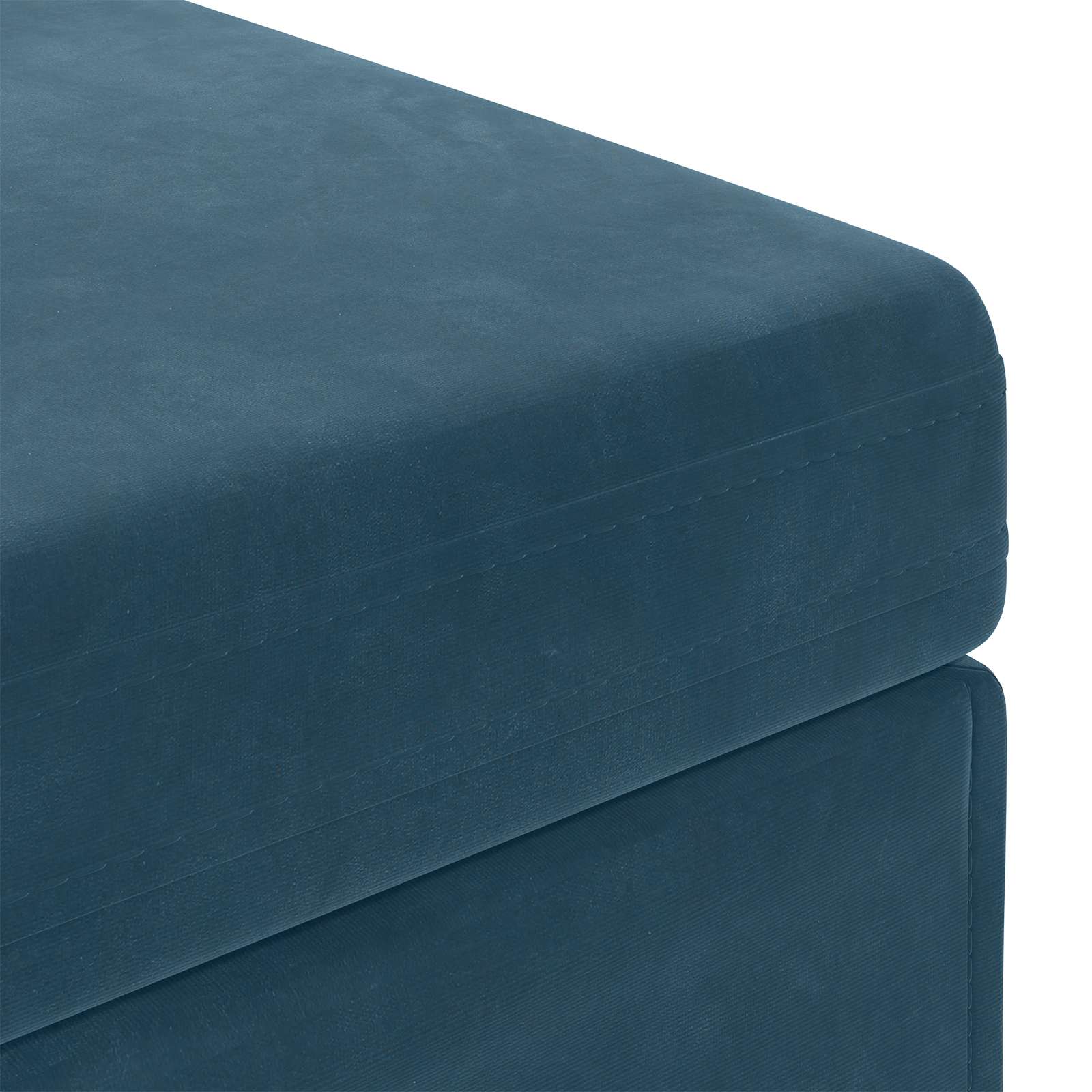 Hocker Blau 81 x 41 x 40 cm Samt und Engineering Holz