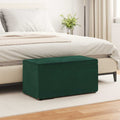 Hocker Dunkelgrün 81 x 41 x 40 cm Samt und Engineering Holz