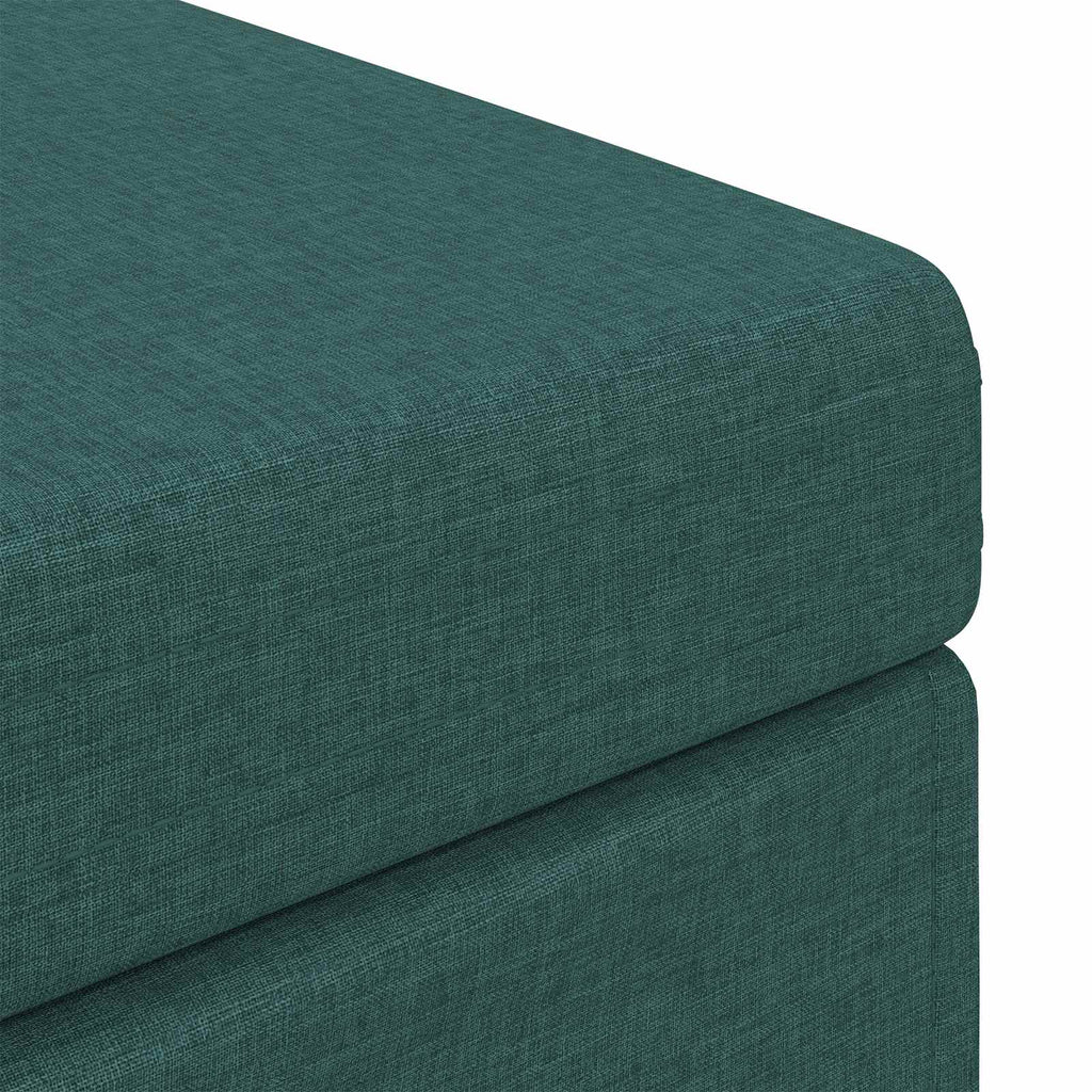 Hocker Dunkelgrün 101 x 41 x 40 cm Stoff und Pressholz
