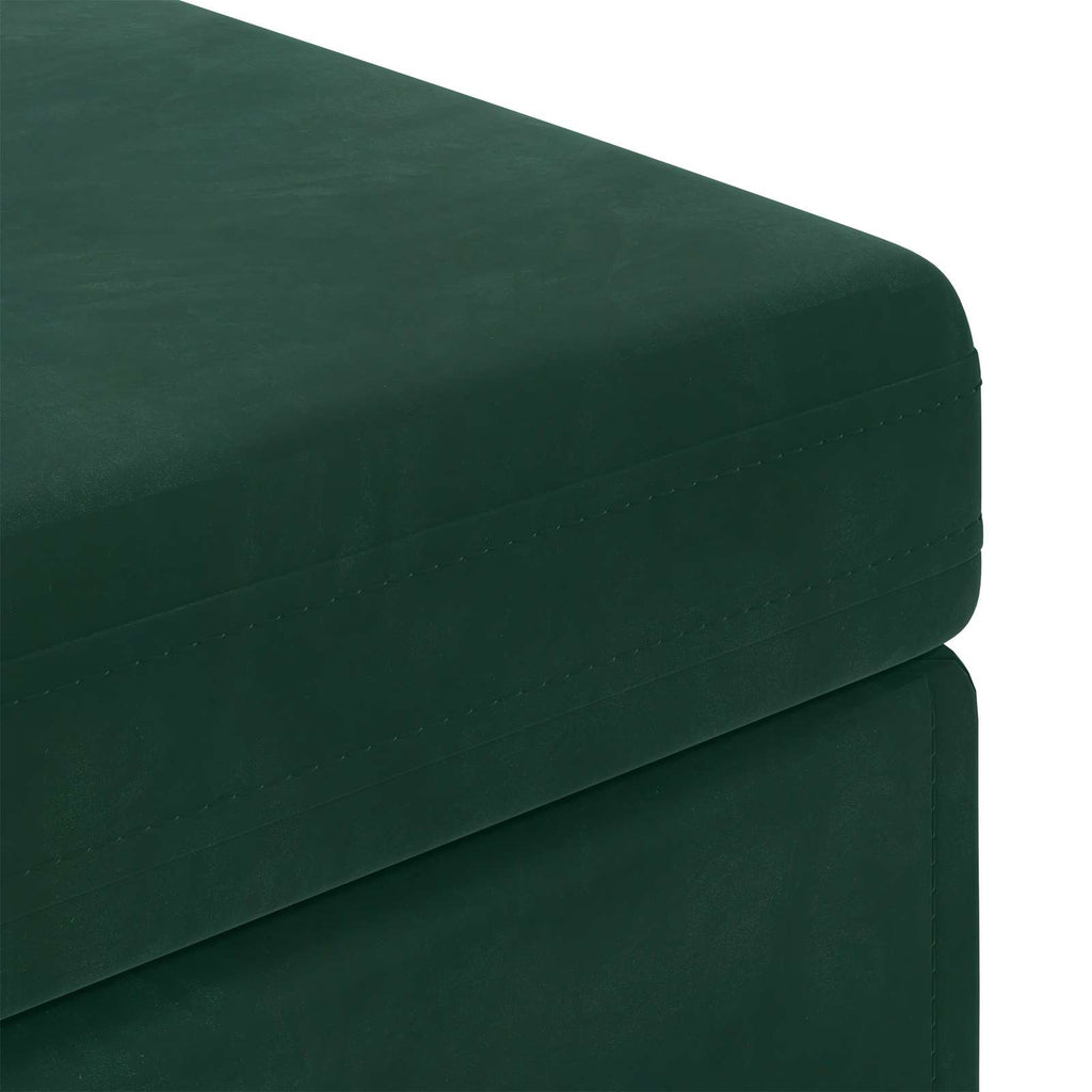 Hocker Dunkelgrün 101 x 41 x 40 cm Samt und Engineering Holz