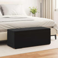 Hocker Schwarz 101 x 41 x 40 cm Samt und Engineering Holz
