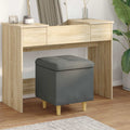 Aufbewahrungsottomane Dunkelgrau 40 x 40 x 45 cm Stoff