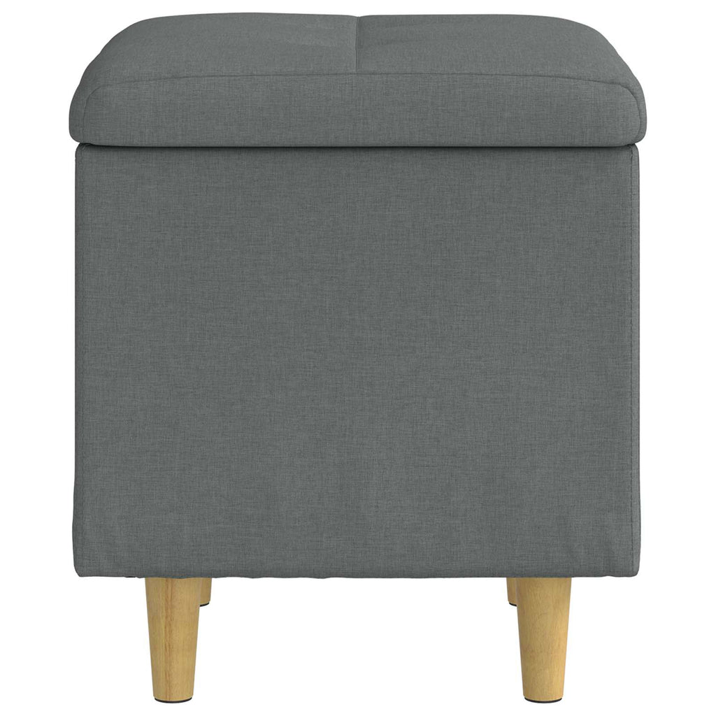 Aufbewahrungsottomane Dunkelgrau 40 x 40 x 45 cm Stoff