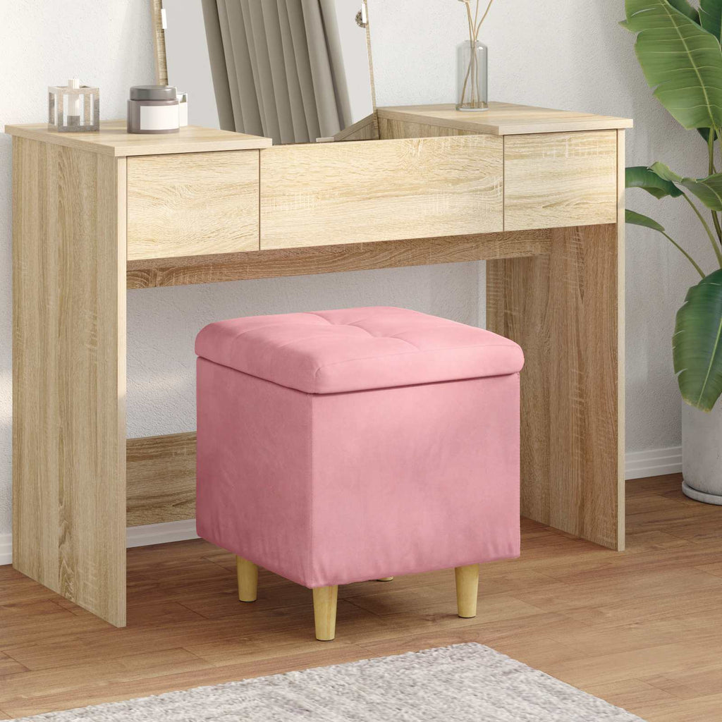 Ottoman mit Stauraum 40 x 40 x 45 cm Samt