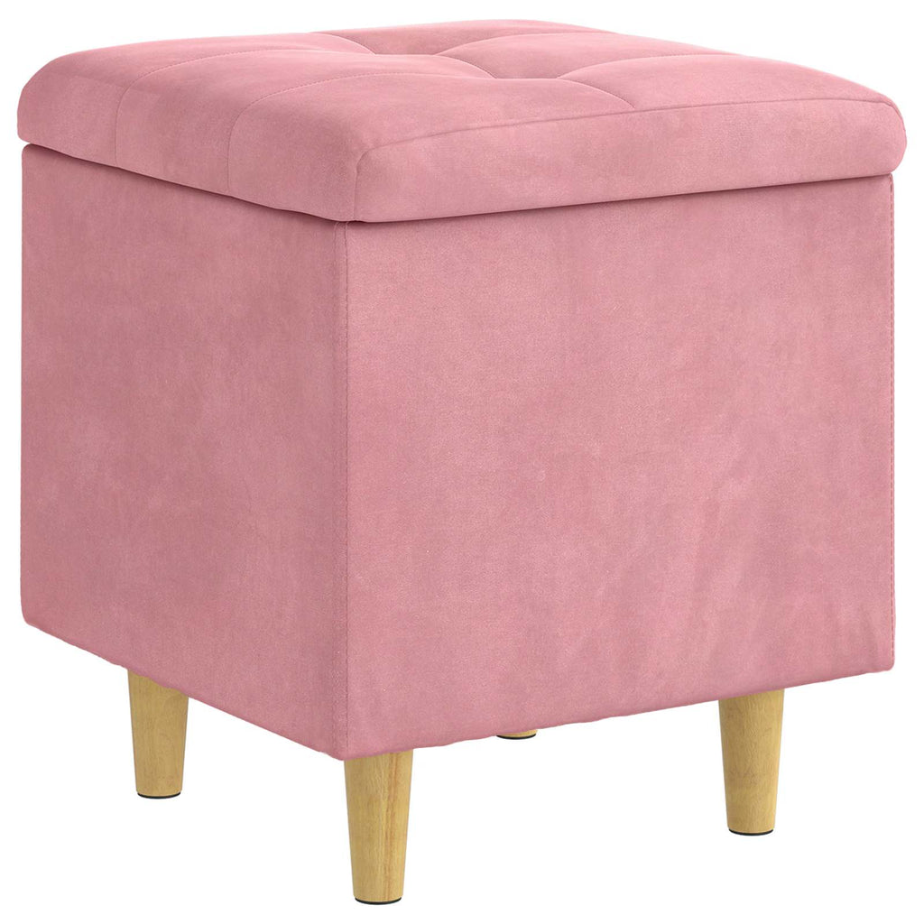 Ottoman mit Stauraum 40 x 40 x 45 cm Samt