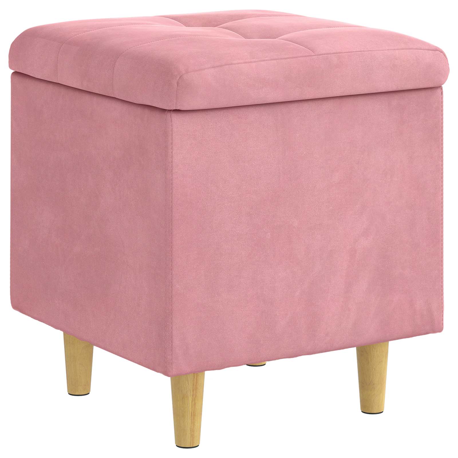 Ottoman mit Stauraum 40 x 40 x 45 cm Samt