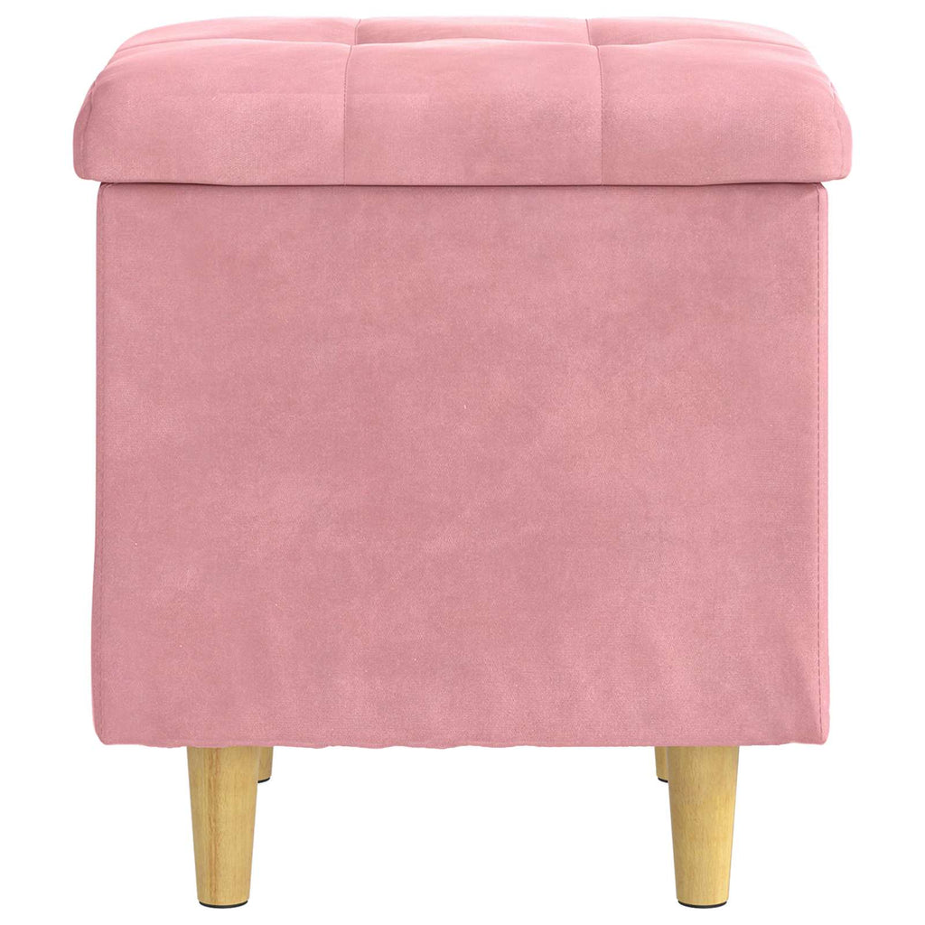 Ottoman mit Stauraum 40 x 40 x 45 cm Samt