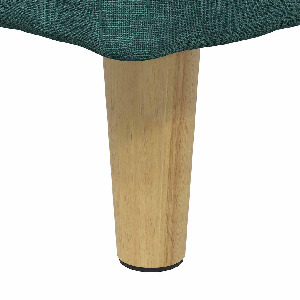 Aufbewahrungsottomane Dunkelgrün 60 x 60 x 45 cm Stoff