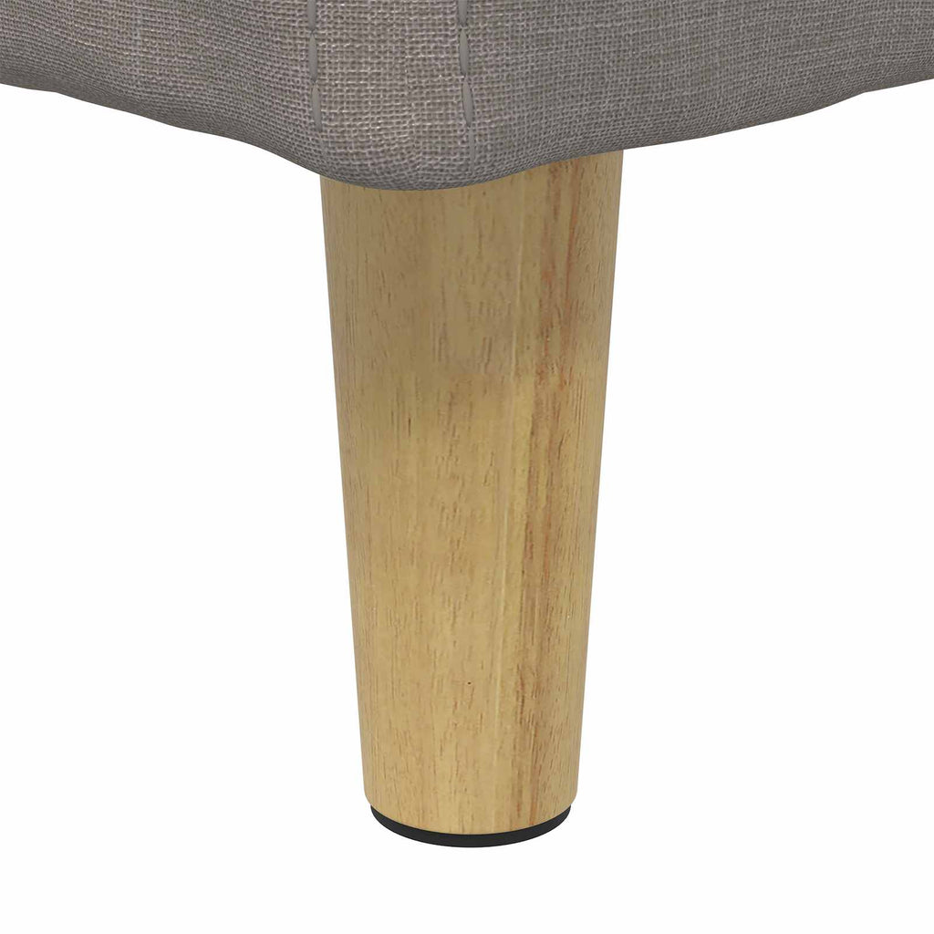 Aufbewahrungsottomane mit Kissen Taupe 60 x 60 x 45 cm Stoff