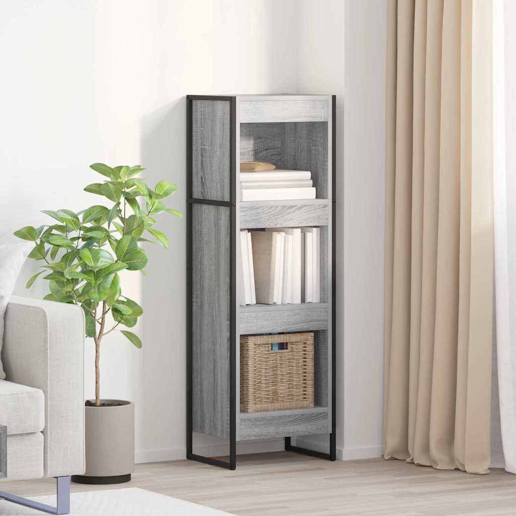 Bücherregal Graues Sonoma 40 x 30 x 121 cm Holzwerkstoff