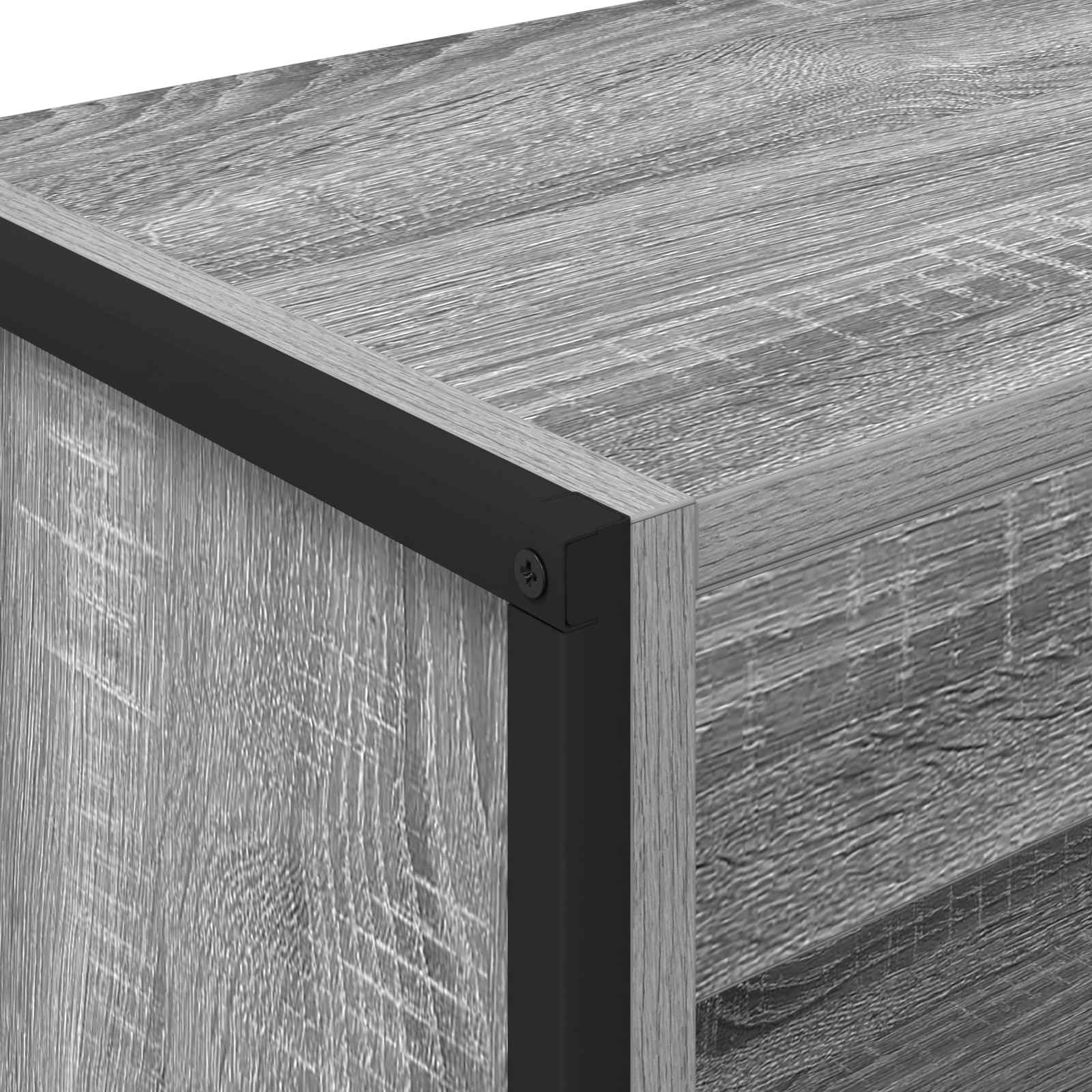 Bücherregal Graues Sonoma 60 x 30 x 155 cm Holzwerkstoff