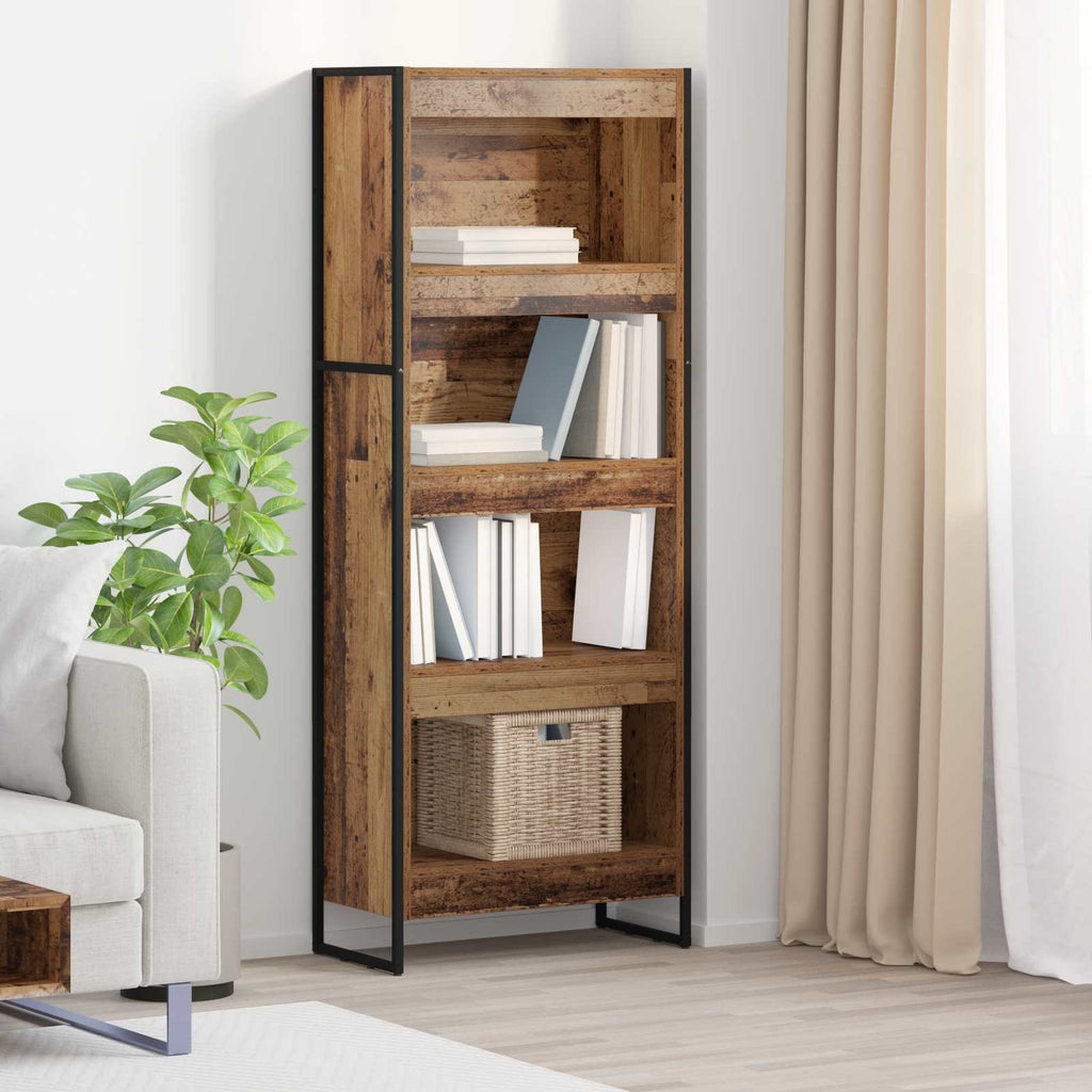 Bücherregal Altholz 60 x 30 x 155 cm Holzwerkstoff