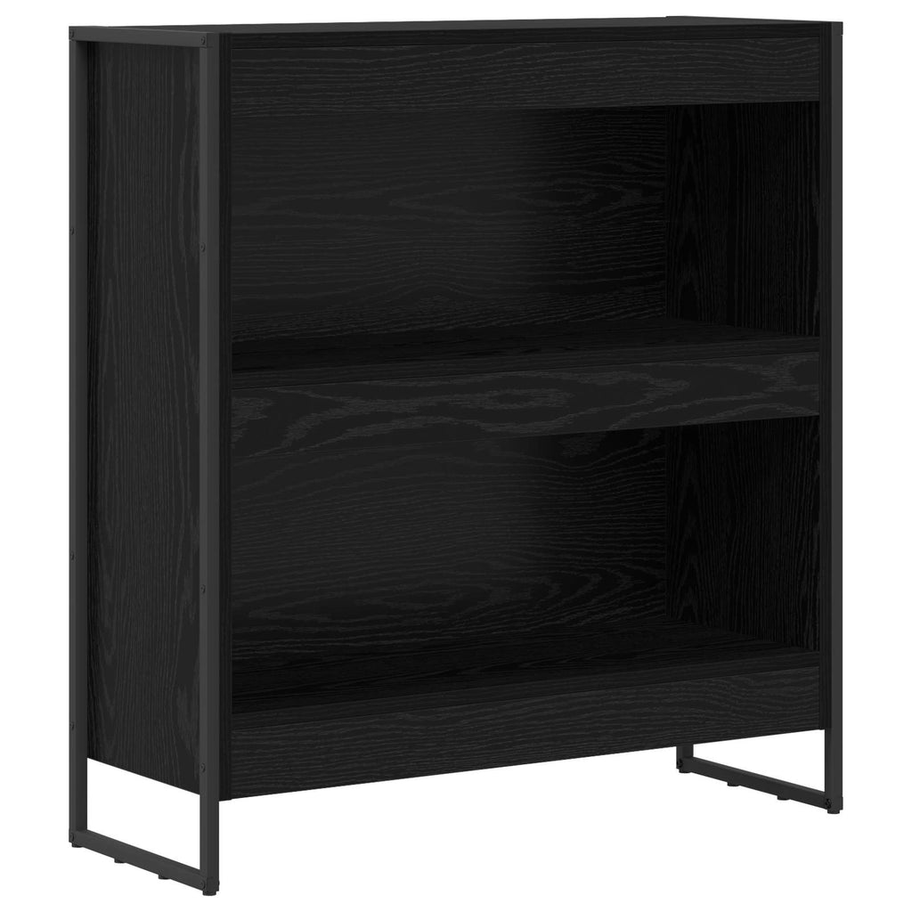 Bücherregal Schwarz Eichen-Optik 80 x 30 x 86,5 cm