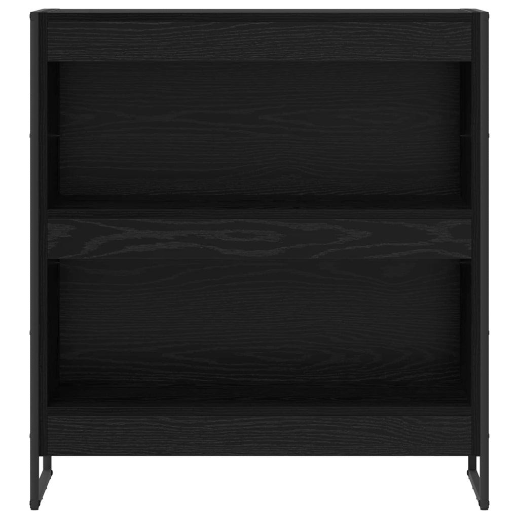 Bücherregal Schwarz Eichen-Optik 80 x 30 x 86,5 cm