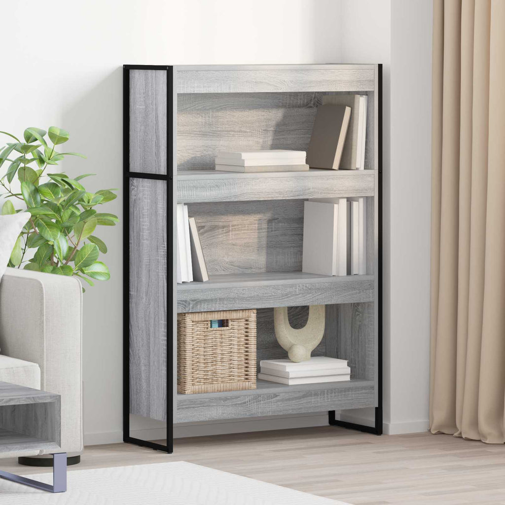 Bücherregal Graues Sonoma 80 x 30 x 121 cm Holzwerkstoff