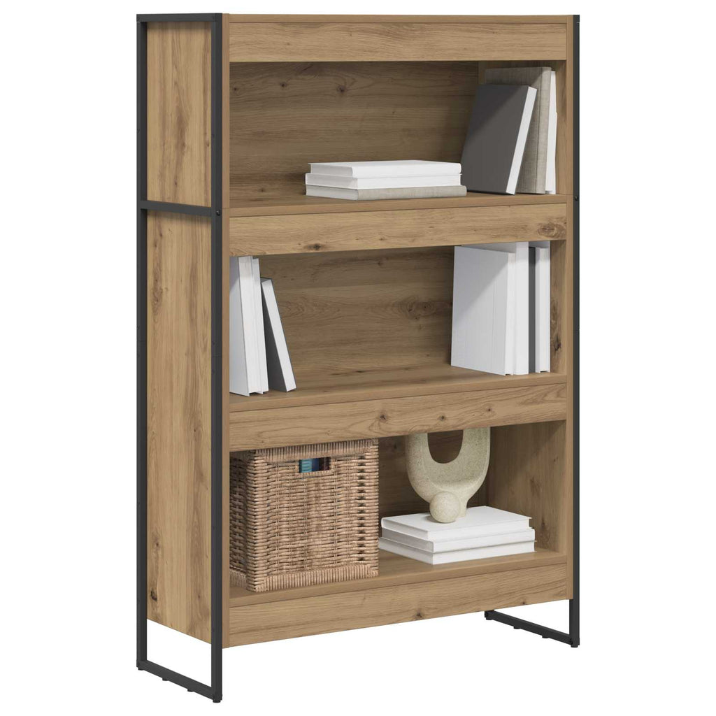 Bücherregal Kunsthandwerk Eiche 80 x 30 x 121 cm Holzwerkstoff