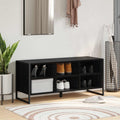 Schuhschrank mit Speicher Schwarz Eichen-Optik 100 x 35 x 44 cm