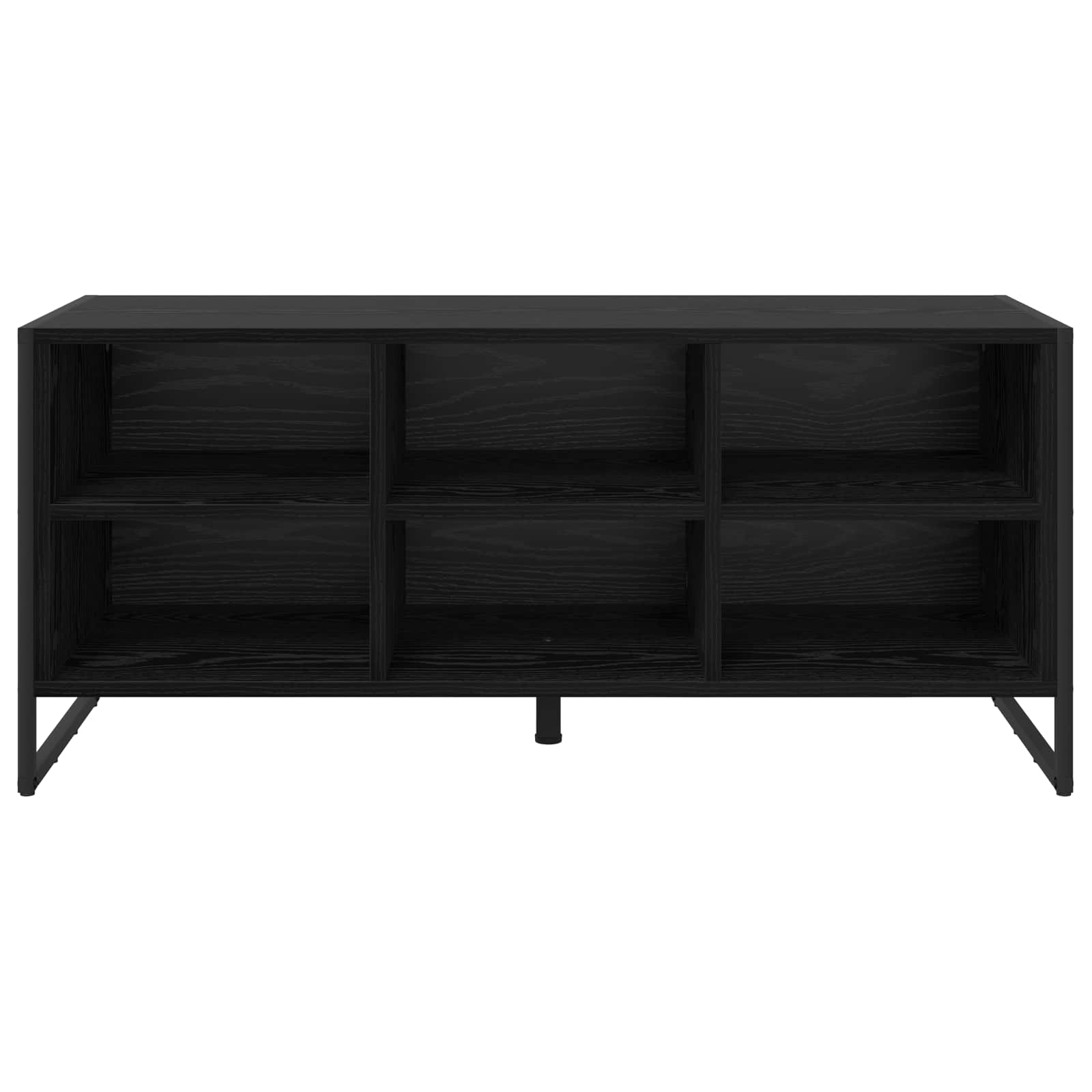 Schuhschrank mit Speicher Schwarz Eichen-Optik 100 x 35 x 44 cm