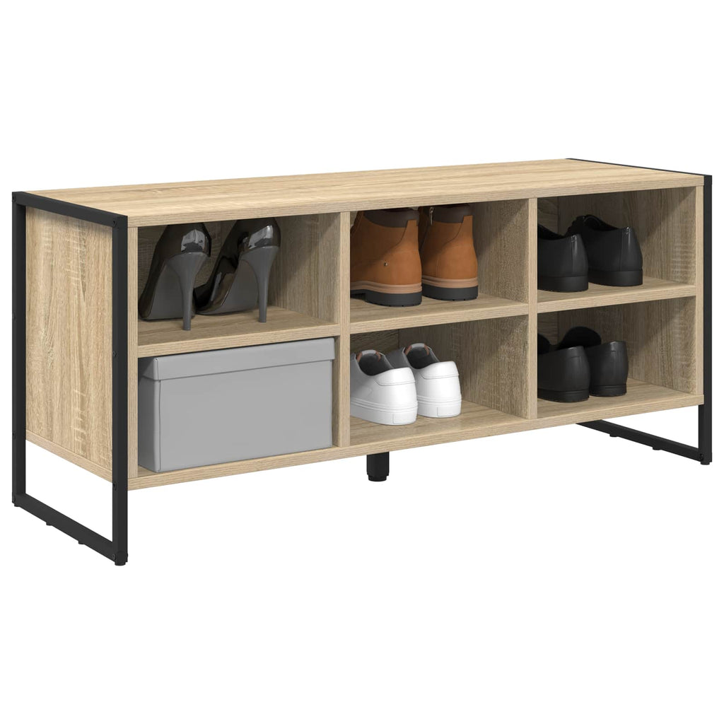 Schuhschrank mit Speicher Sonoma 100 x 35 x 44 cm Holzwerkstoff