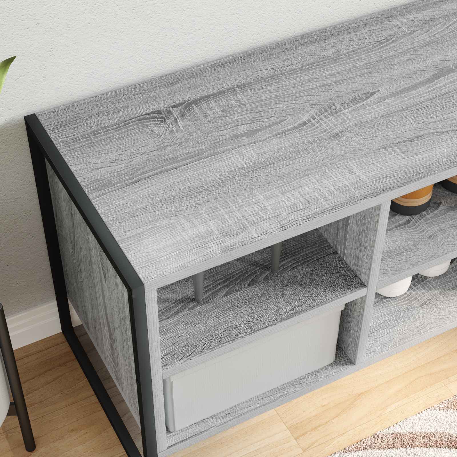 Schuhschrank Graues Sonoma 100 x 35 x 44 cm Holzwerkstoff